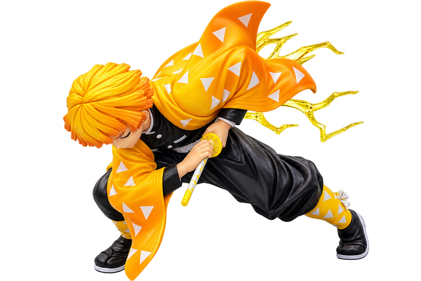 Zenitsu Thunder Strike Action Figure – Dynamic Anime Collectible Statue