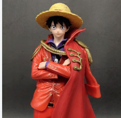 One Piece Monkey D. Luffy Red Coat Pose Action Figure