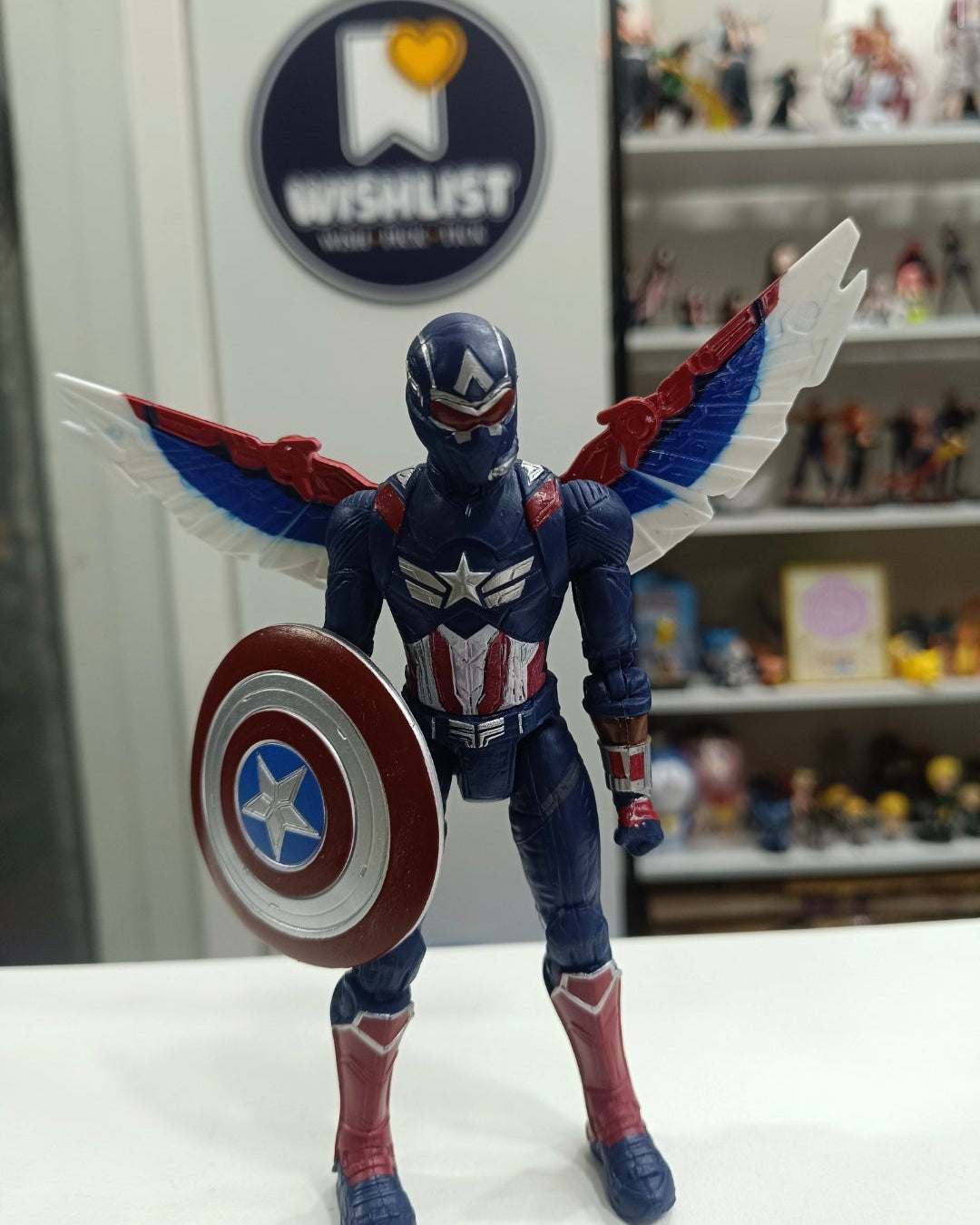 Falcon with Wings & Shield Action Figure