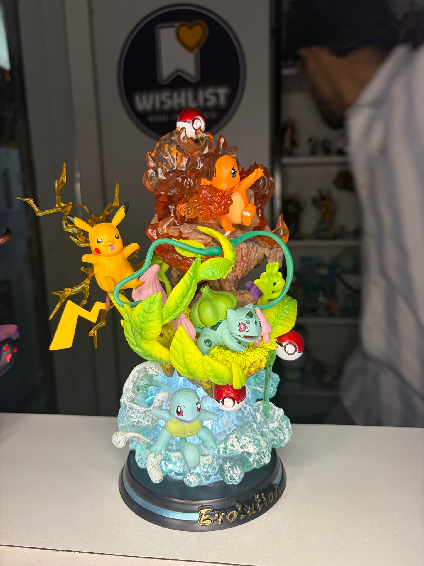 Title: Pokémon Kanto Starter Trio Display – 25cm