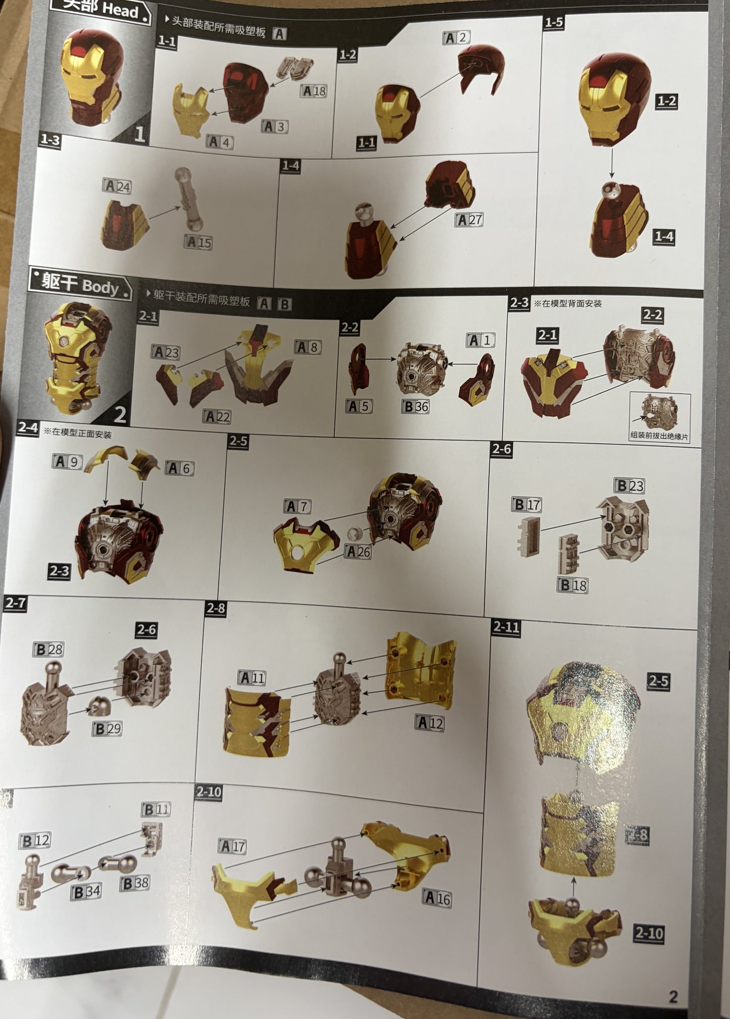 FONDJOY Iron Man Mark XLII Model(DIY) Kit