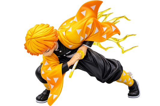 Zenitsu Thunder Strike Action Figure – Dynamic Anime Collectible Statue