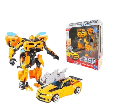 Yellow Bumblebee Transforming Robot and car Sports Car Toy