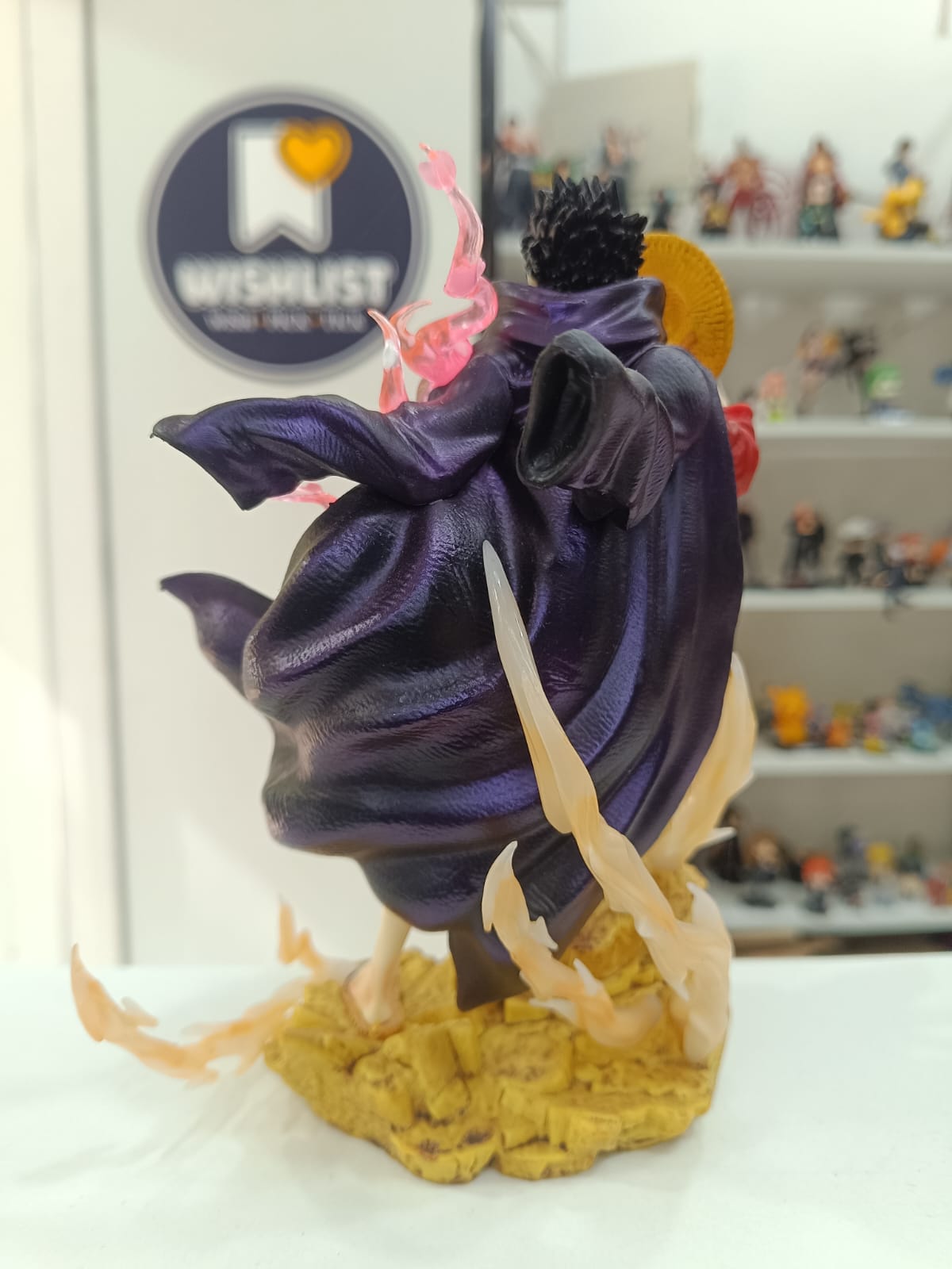 One Piece Monkey D. Luffy Battle Pose Statue with Cape