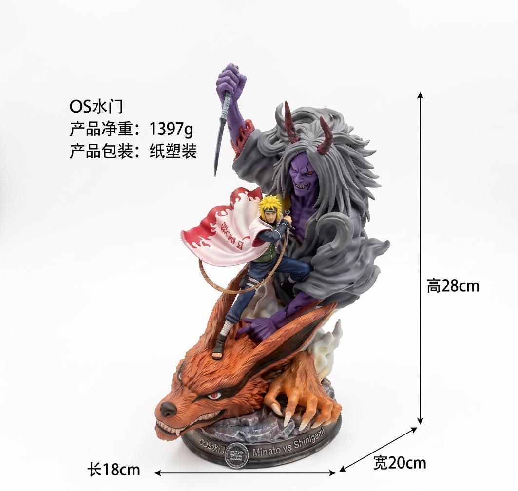 Minato Namikaze with Kurama Shinigami Anime Figure | 28 cm