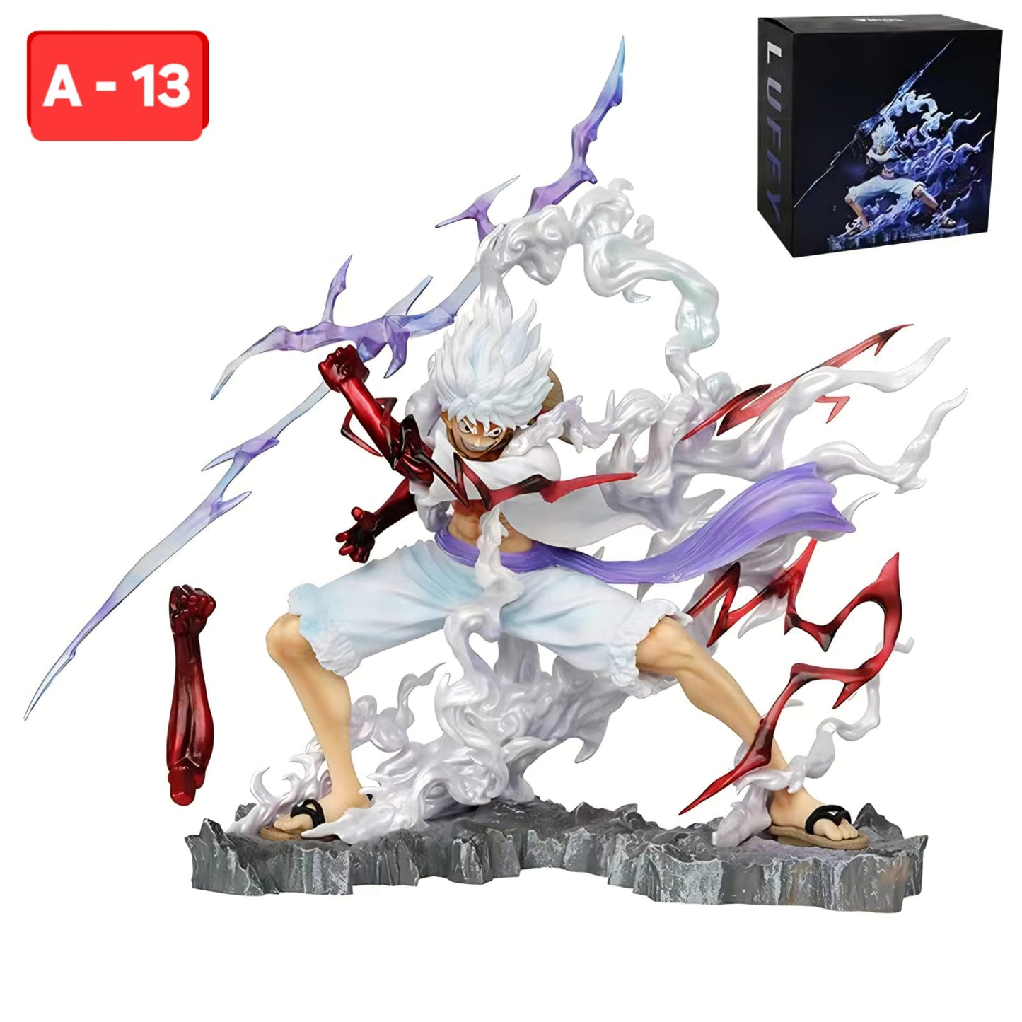 Luffy Gear 5 Attacking Action Figure