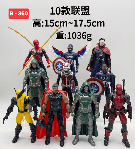 Avengers Legends Collection – Premium Set of 10 Action Figures